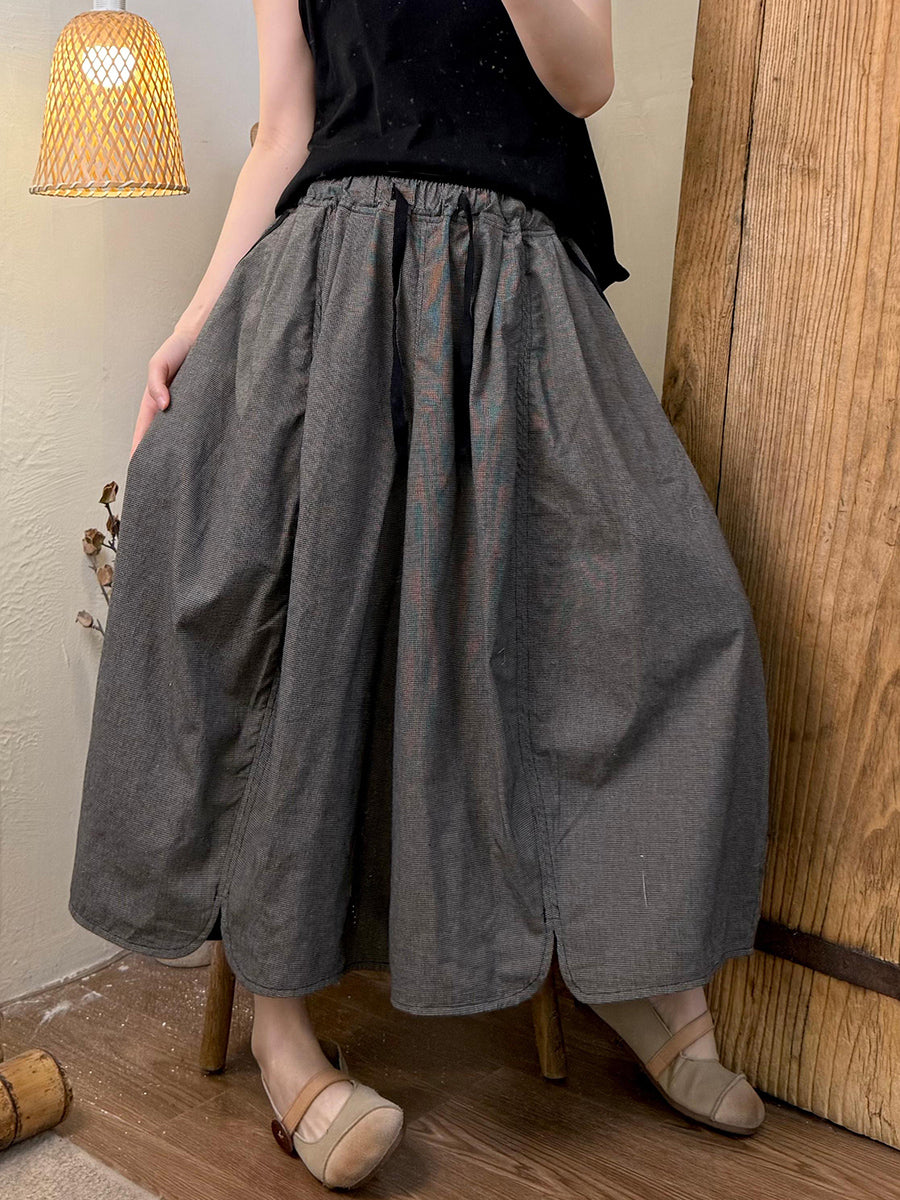 Women Summer Casual Pure Color Linen Cotton Loose Pants