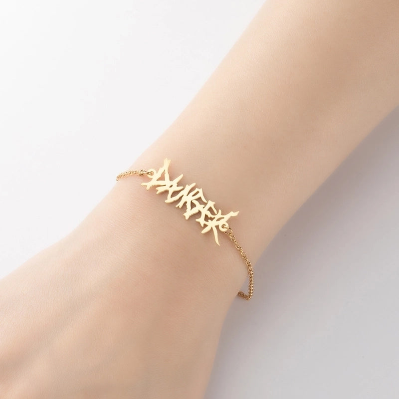 Minimalist Geometric Titanium Steel Bracelets Plating No Inlaid Stainless Steel Bracelets