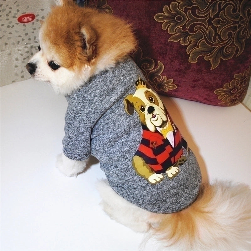 Pet Clothes Dog Clothes Spring And Autumn Thickened Jacket