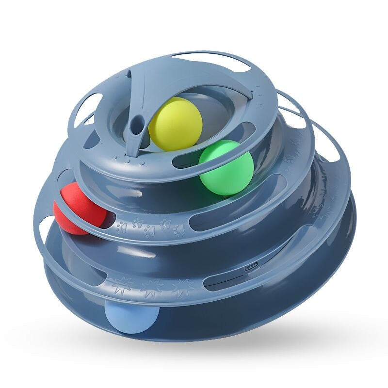 Four-Layer Cat Toys Turntable Ball