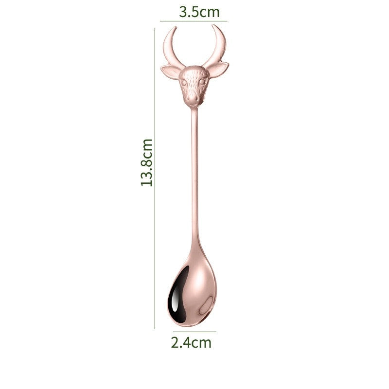 Casual Animal 304 Stainless Steel Spoon 1 Piece