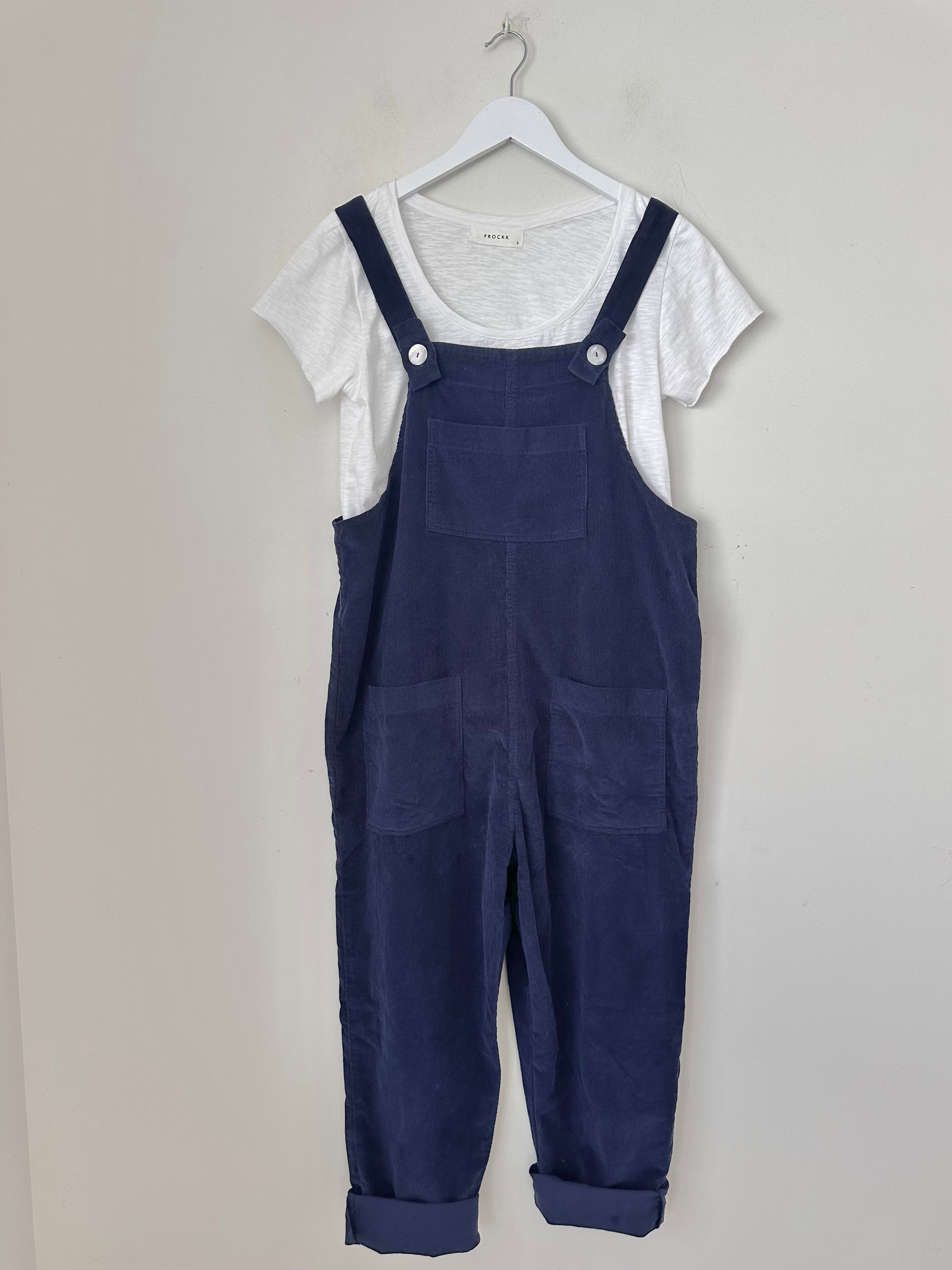 overalls - indigo cord