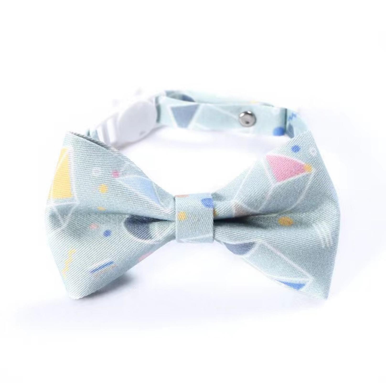 Tie and Bow Style Adjustable Pet Collar