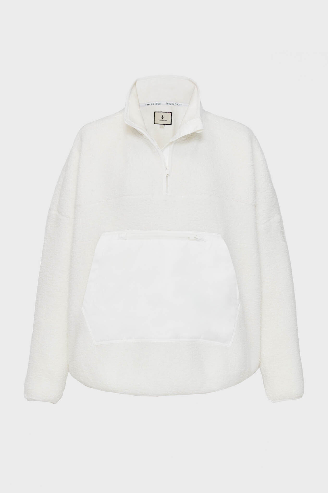White Fleece Cady Quarter Zip