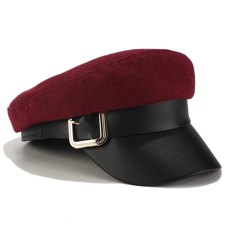 Unisex Retro Classic Style Solid Color Beret Hat