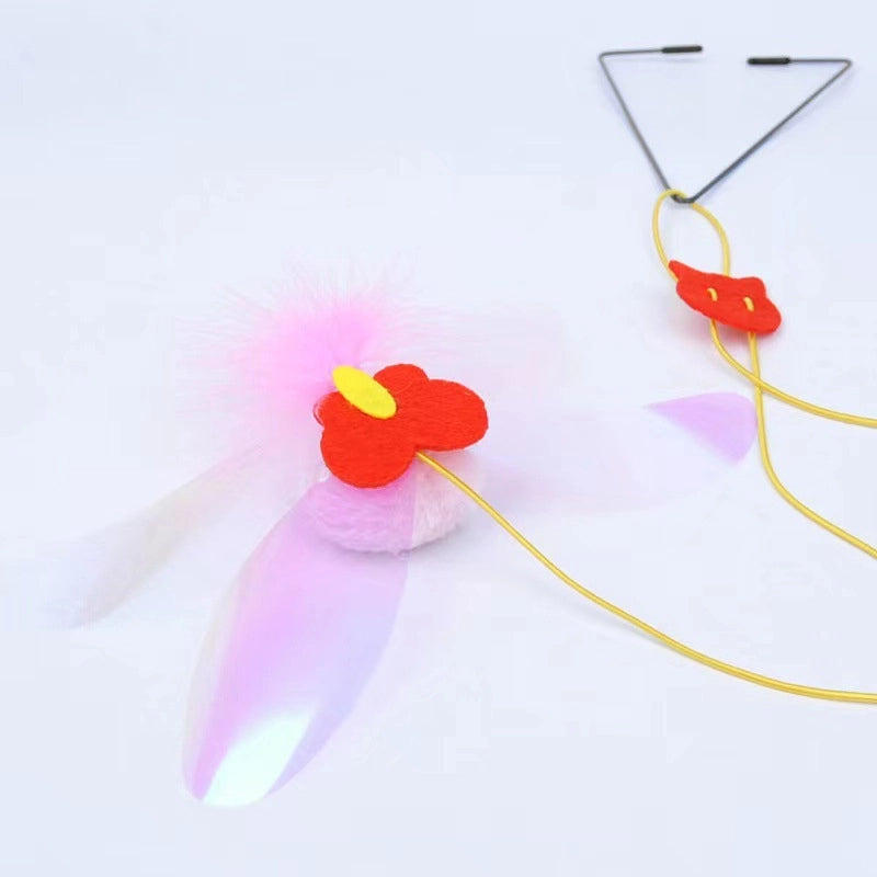 Cat Toy Hanging Door Pet Cat Felt Toy Retractable Catnip Hanging Cat Toy