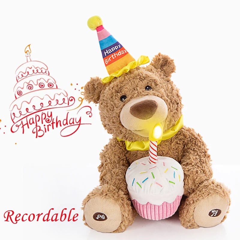 🎁🎁(Hot Sale 49% OFF)Teddy bear that can sing birthday song and recordable🎁🎁