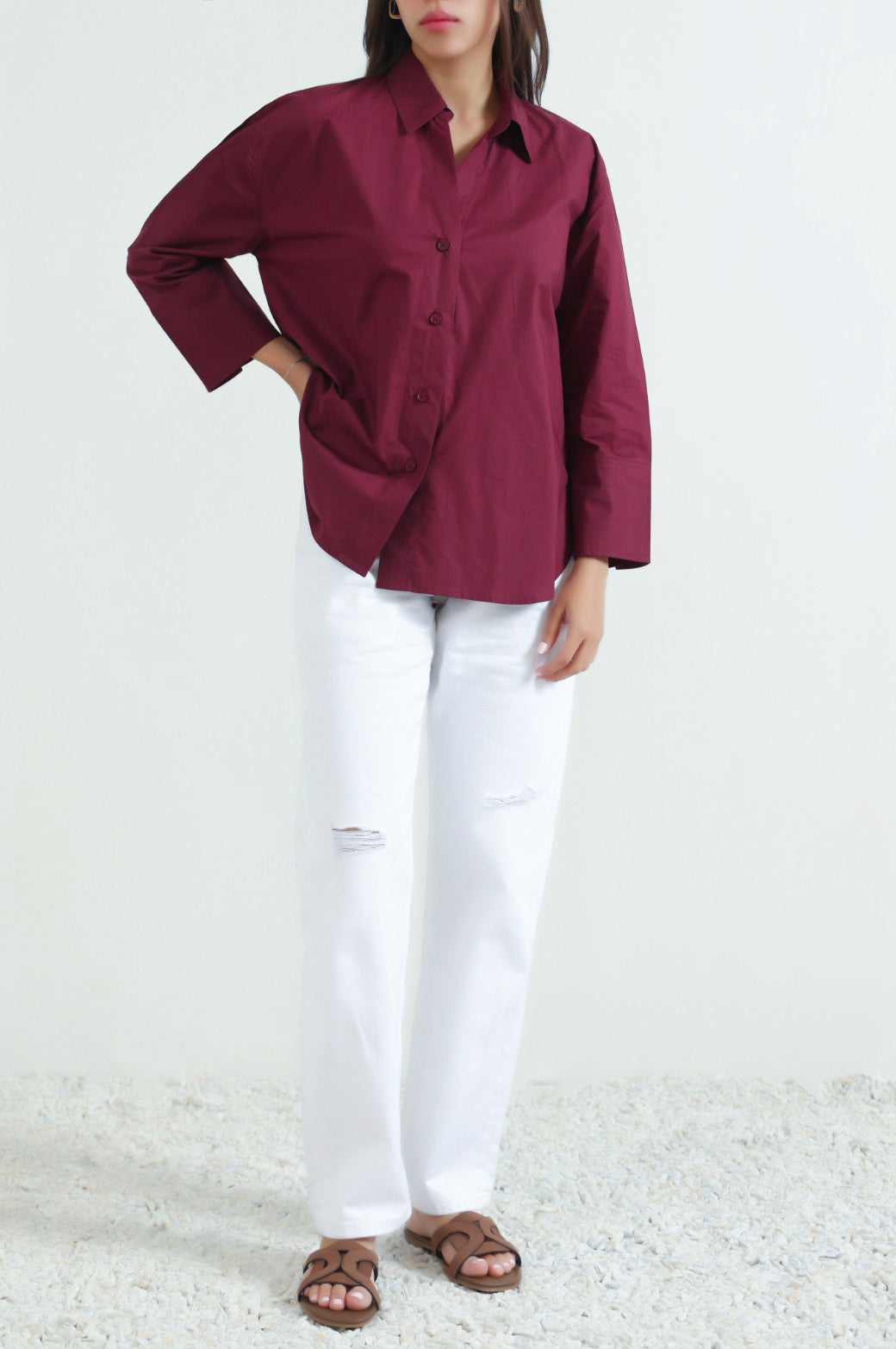 BASIC POPLIN SHIRT