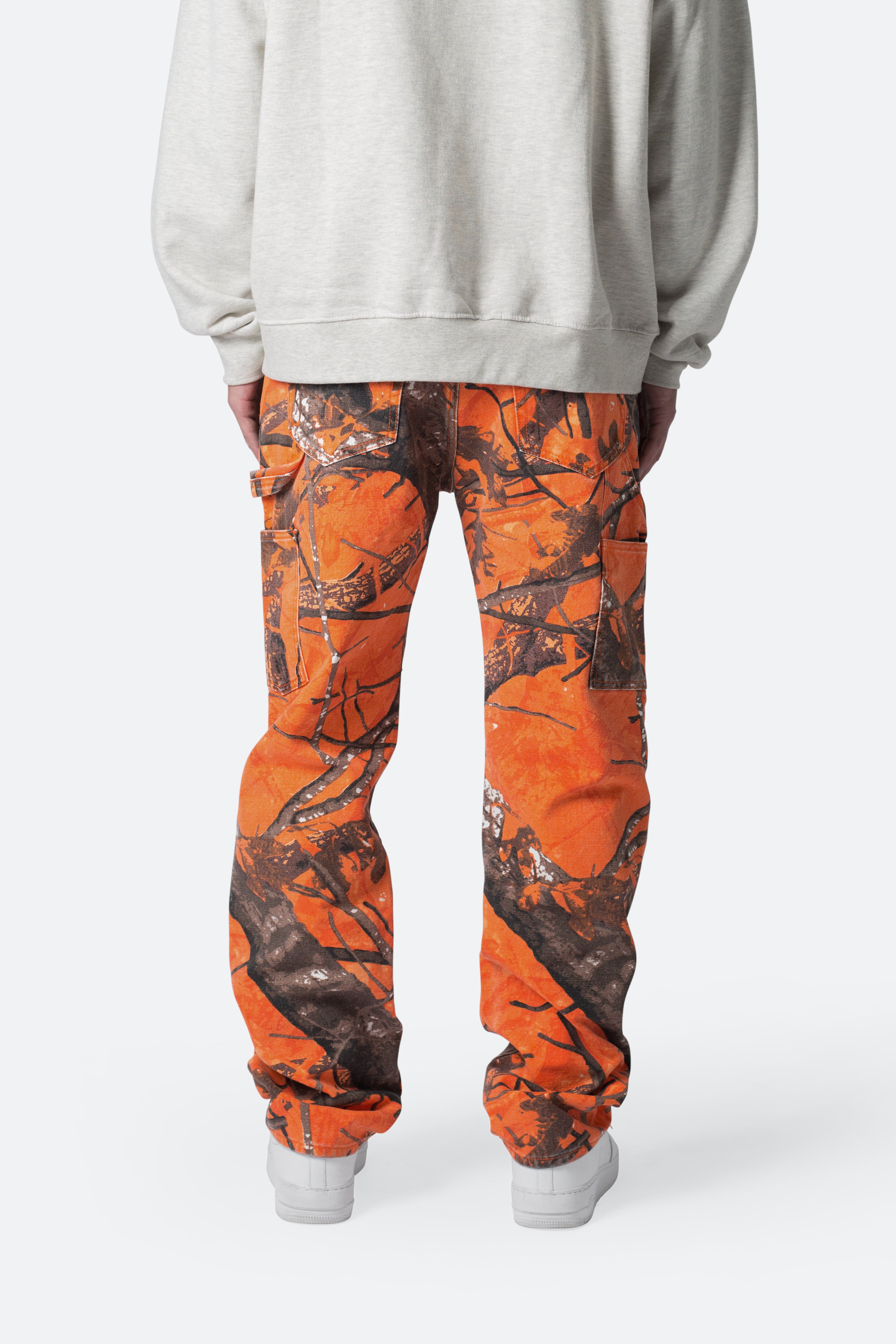 V603 Camo Carpenter Pants - Orange