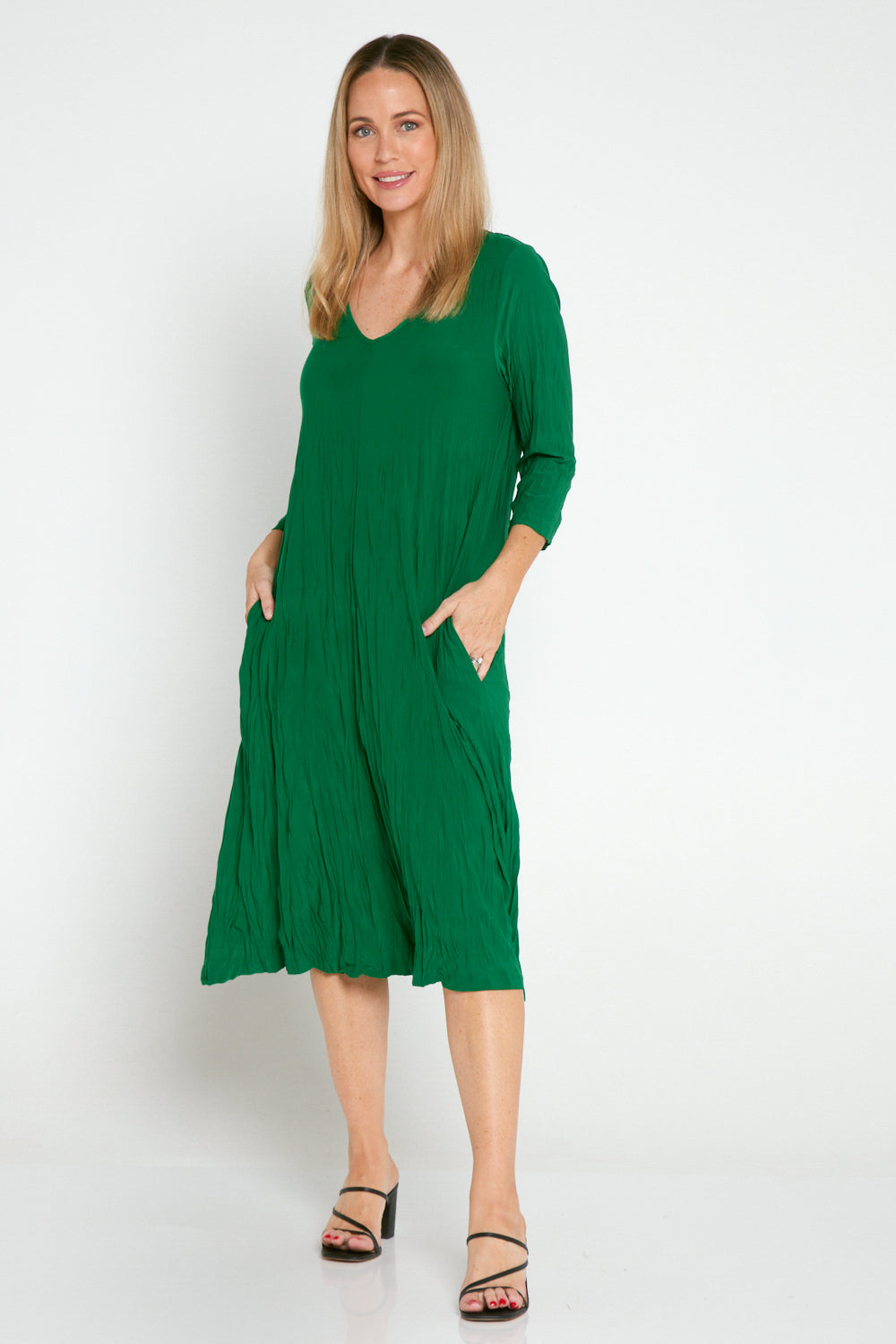 Sleeved Stella Dress - Green