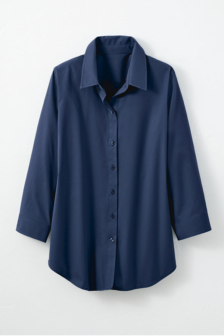 No-Iron 3/4-Sleeve Shirt