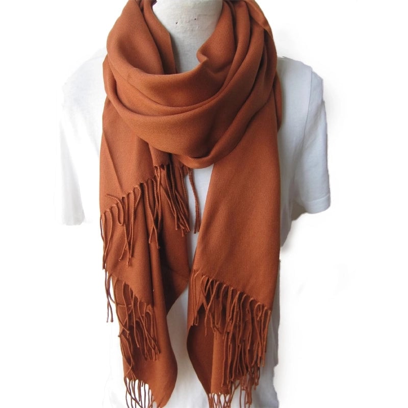 Autumn And Winter New Solid Color Scarf Sweet Wind Imitation Cashmere Scarf Women's Warm Scarf Fashion Shawl
