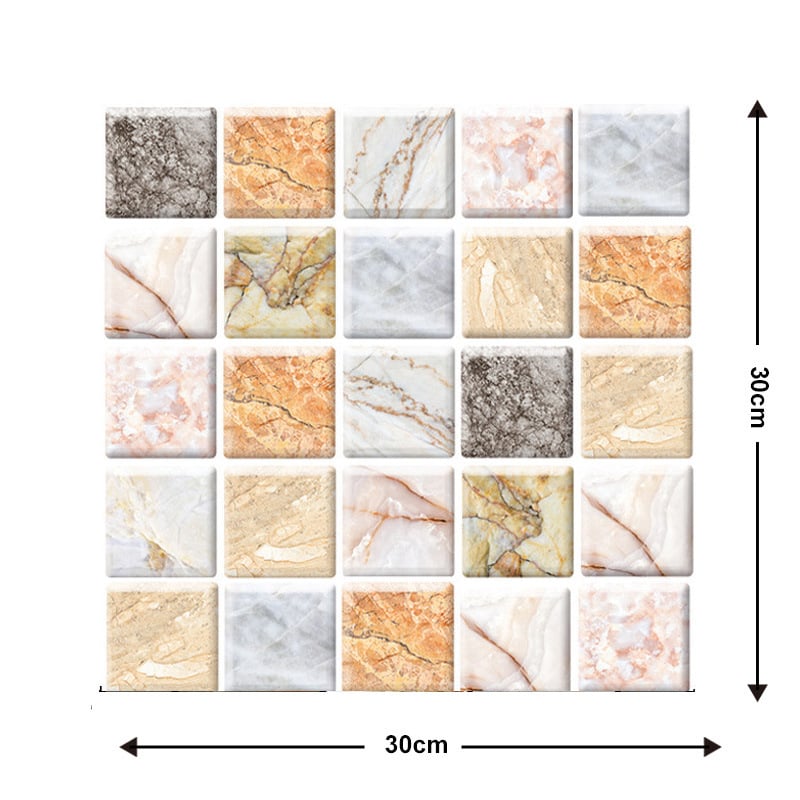 🎉2023 New Year Sale - 30% Off - 10Pcs 3D Peel and Stick Wall Tiles(12x12 inches)