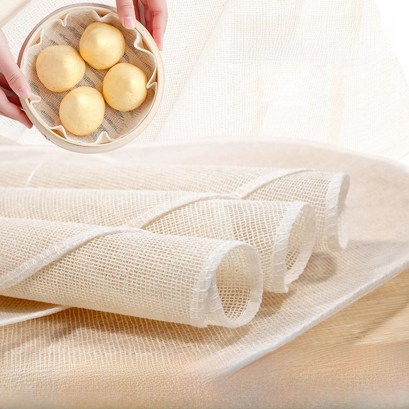 Cotton Sizing Edge Steamer Cloth Round Non-stick Pan Breathable Steamer Cloth Steamer Cloth Spot
