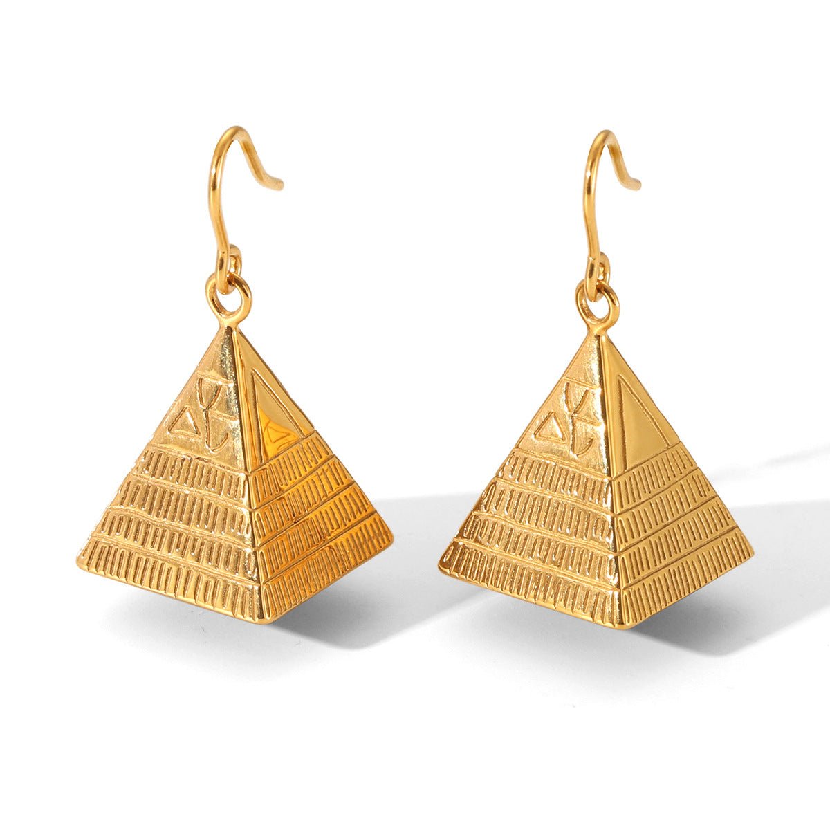 Niche Design Cast Stainless Steel Earrings Female Geometric Earrings Titanium Steel Tassel Earrings
