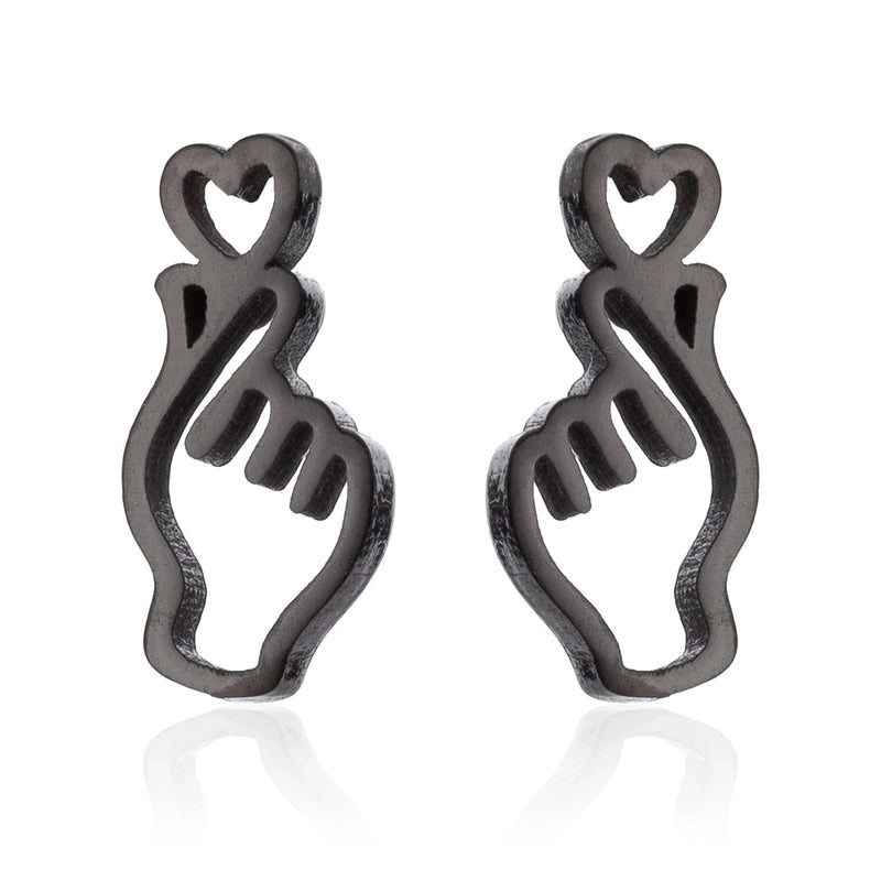 Minimalist  Geometric 304 Stainless Steel No Inlaid 18K Gold Plated Ear Studs