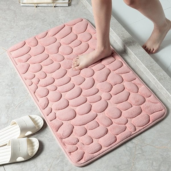 💥Cobblestone Embossed Bathroom Bath Mat