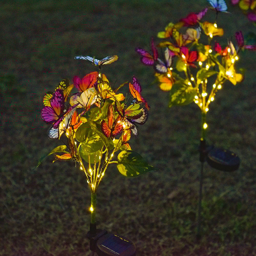 🙌LAST DAY 49% Off😍Solar Outdoor Butterfly Lights🦋💐