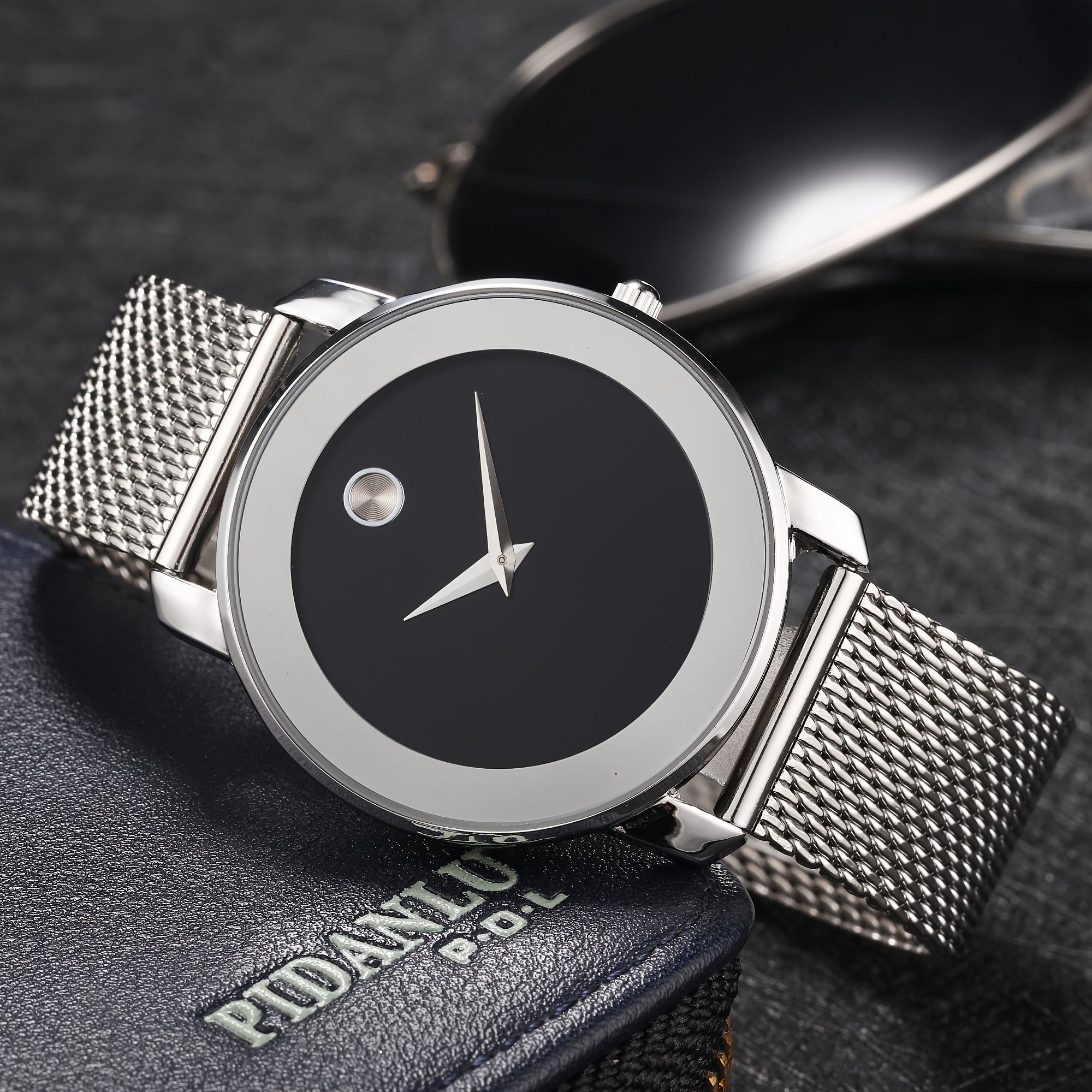 1pc Fashion Simple Watch Original Stianless Steel Bracelet Wristwatch Casual Golden Round Waterproof AAA Women Men Clock Dropshipping