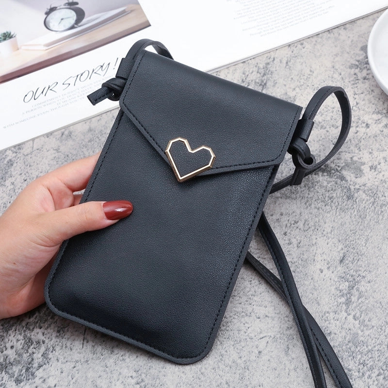 Women's All Seasons Pu Leather Basic Shoulder Bag Phone Wallet