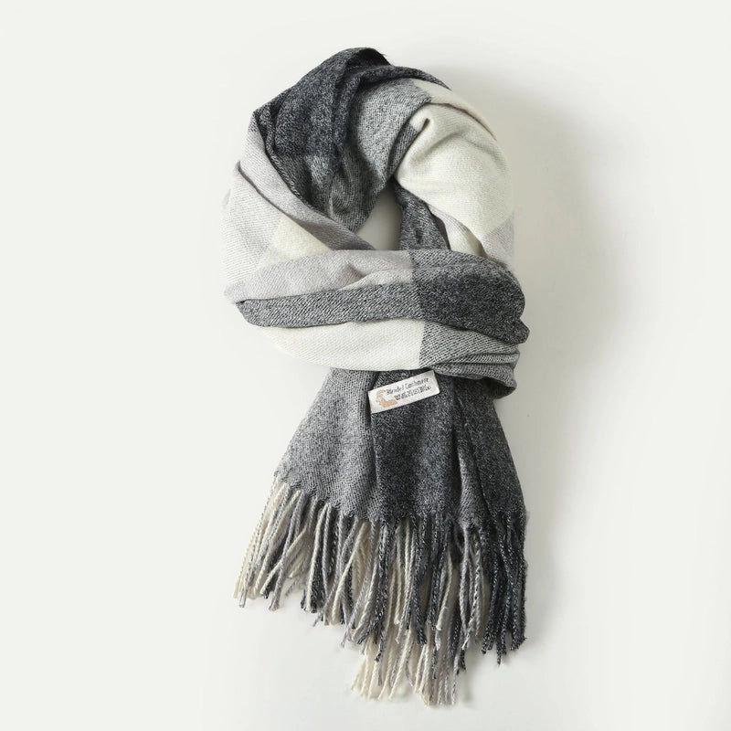 Women's Minimalist Classic Style Color Block Imitation Cashmere Scarf