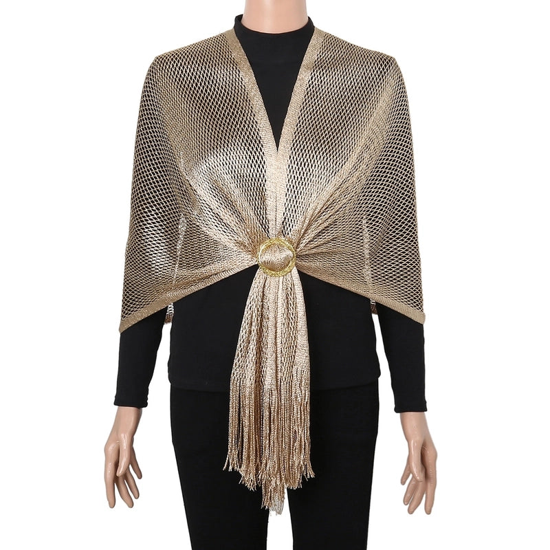 Women's Classic Style Solid Color Polyester Solid Color Shawl