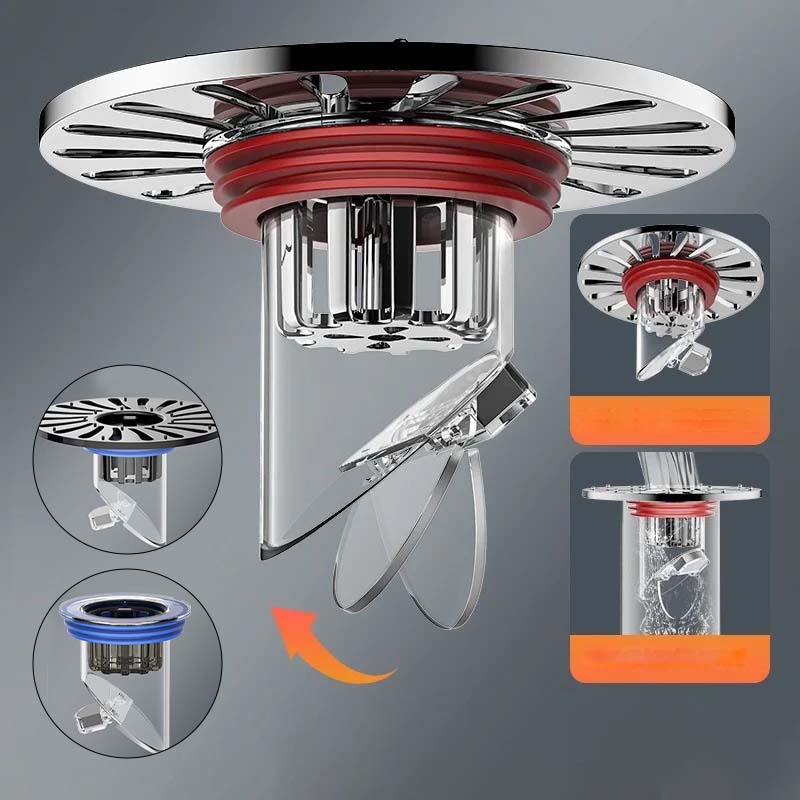 New gravity drainage and deodorant filter