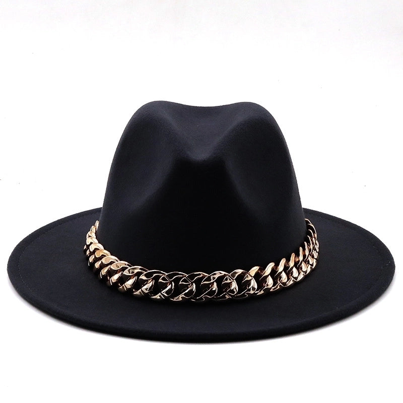 Accessories Woolen Big Brim Fashion Jazz Top Hats
