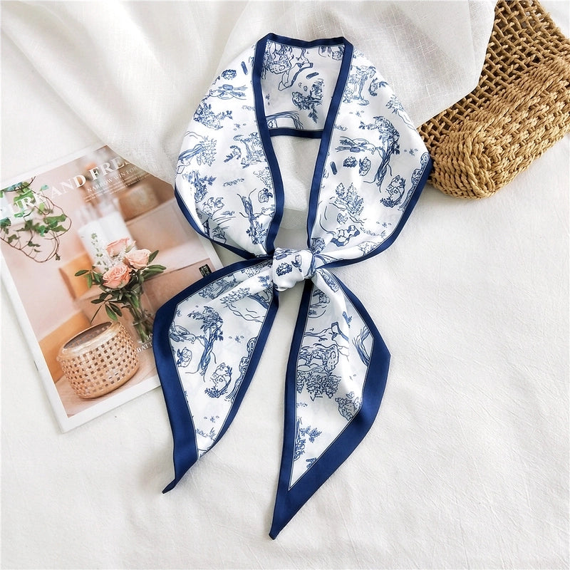 Fashion Printing Long Silk Scarf