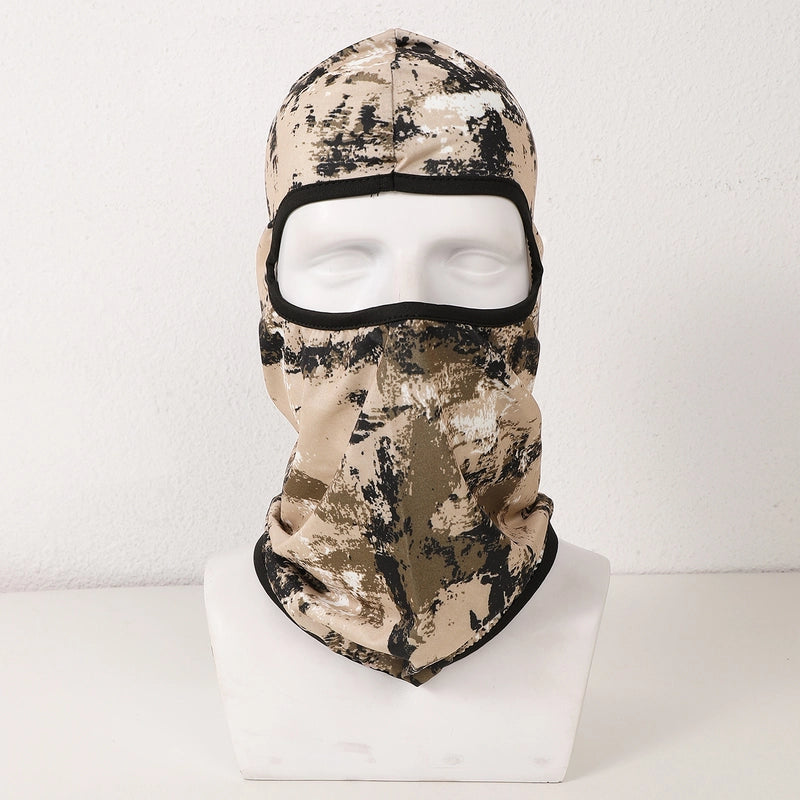 Unisex Casual Tropical Tie Dye Camouflage Printing And Dyeing Eaveless Sleeve Cap