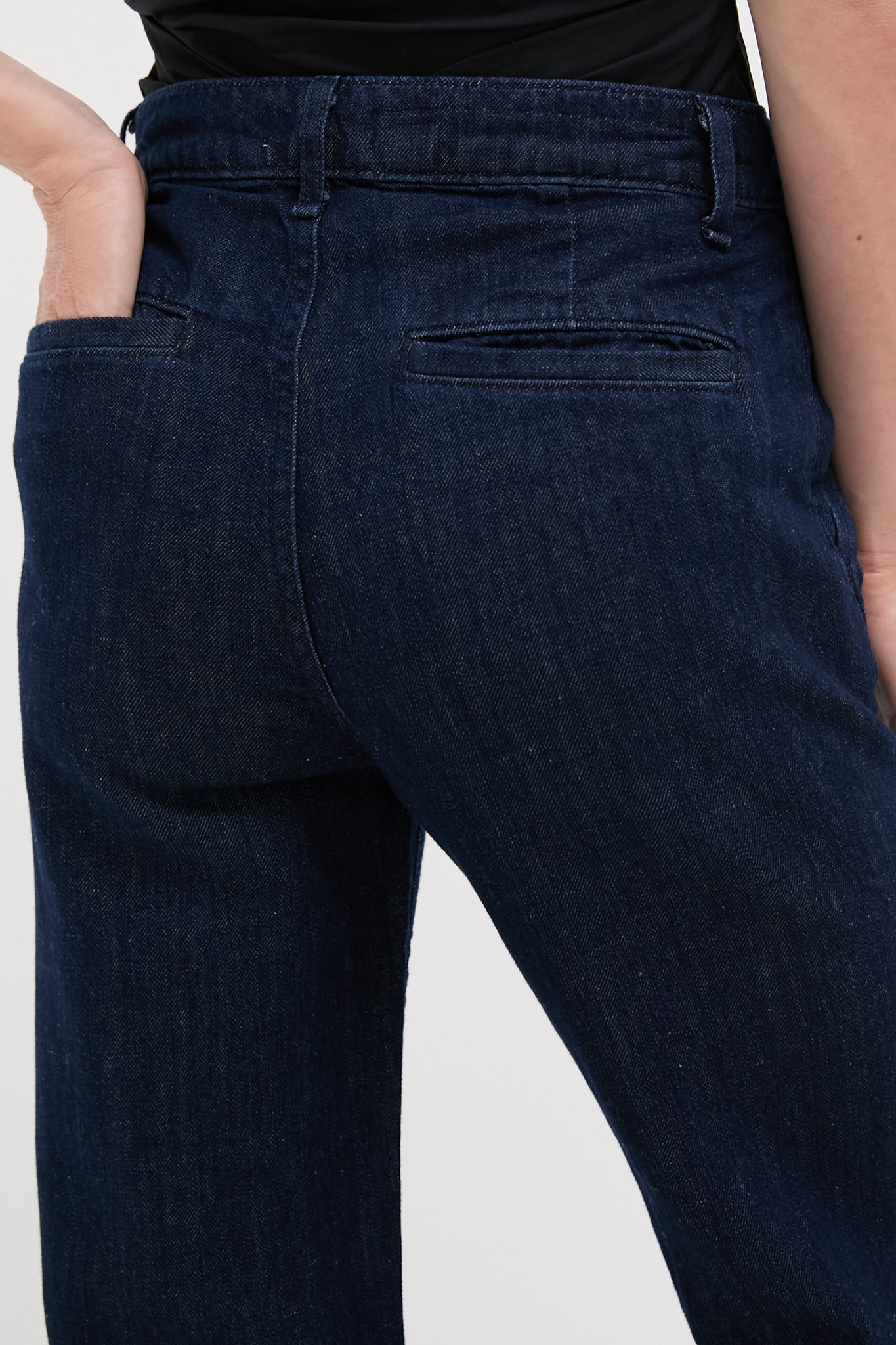 Indigo Linen Denim Trouser