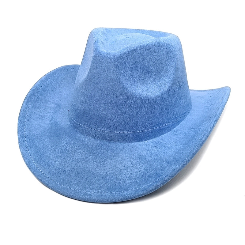 Women's Classic Style Solid Color Flat Eaves Fedora Hat