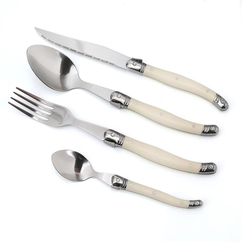 Spot Stainless Steel Tableware ABS Plastic Handle Western-style Knife And Fork Spoon Steak Knife Household Knife And Fork Soup Spoon