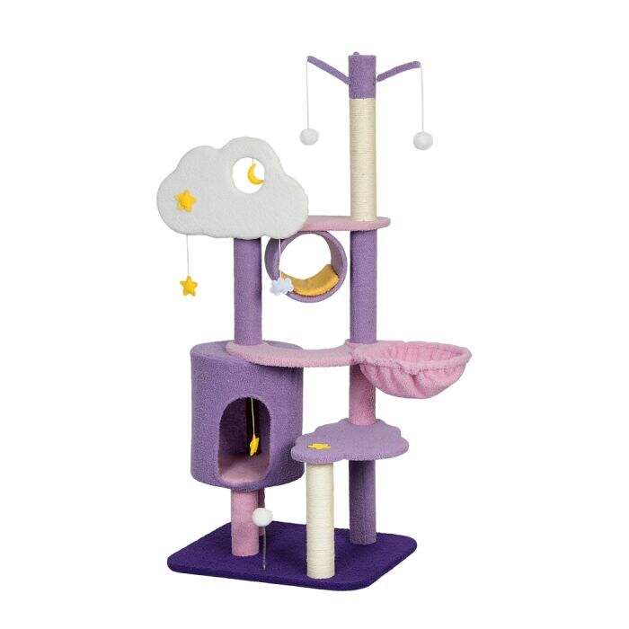 140cm Sky Cloud Multi-Level Cat Scratching Condo