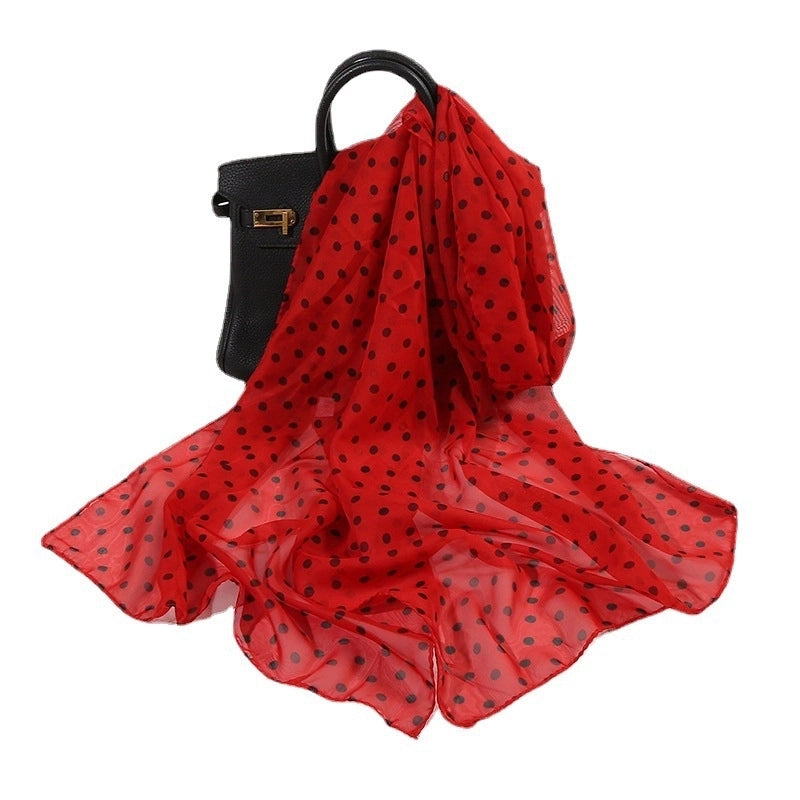 Sand Scarf Summer Small Scarf Dual-use Small Scarf Classic Leopard Chiffon Scarf Women Thin Shawl