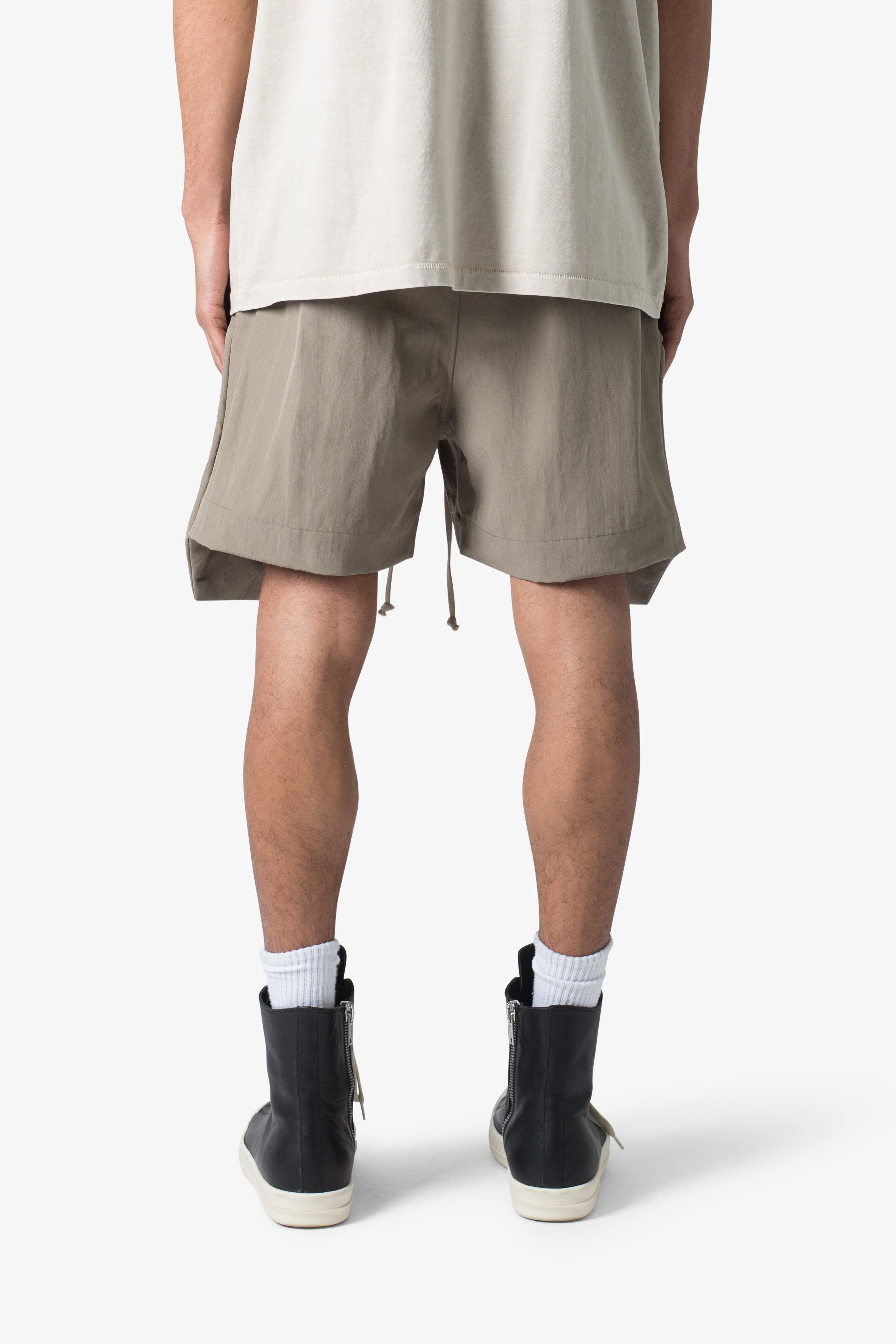 Front Pocket Geo Shorts - Olive