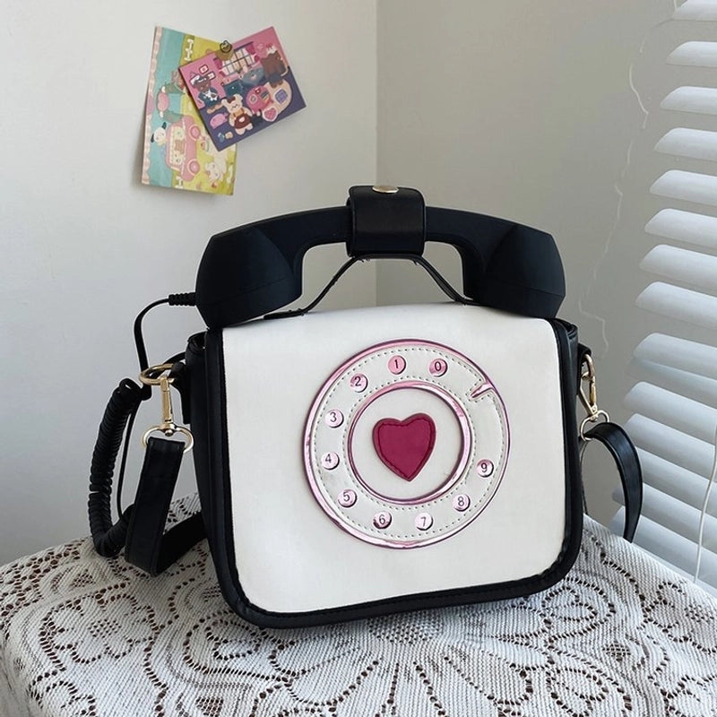 Fashion Creative Gradient Color Telephone Messenger Bag