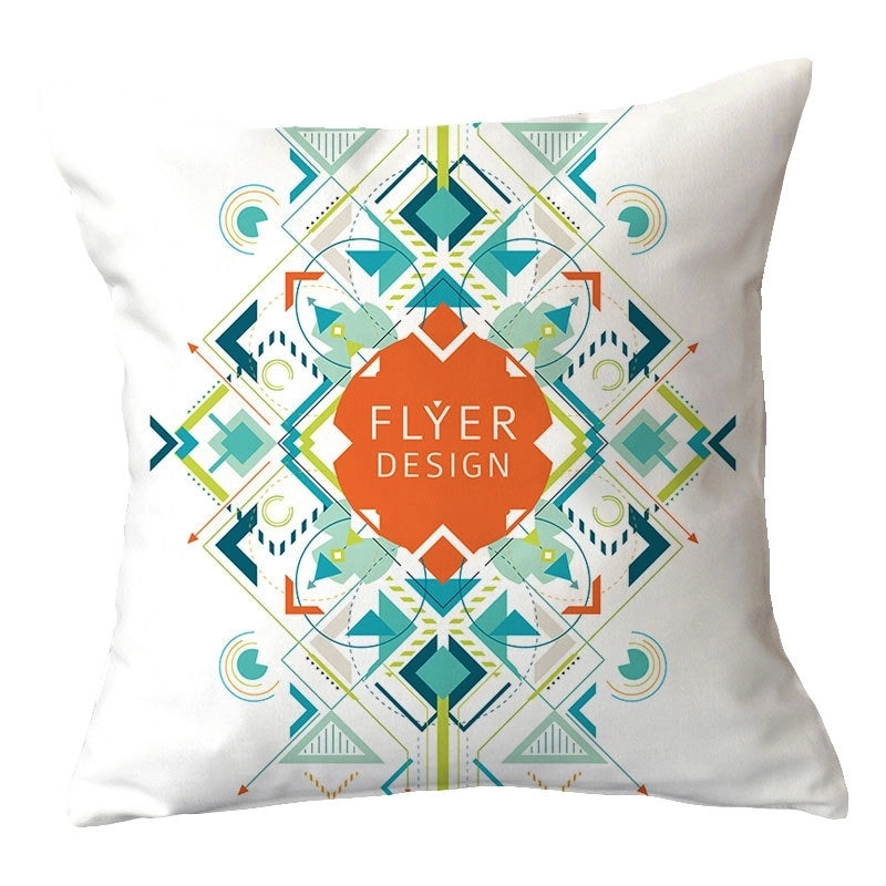 Casual Vacation Color Block Plush Pillow Cases