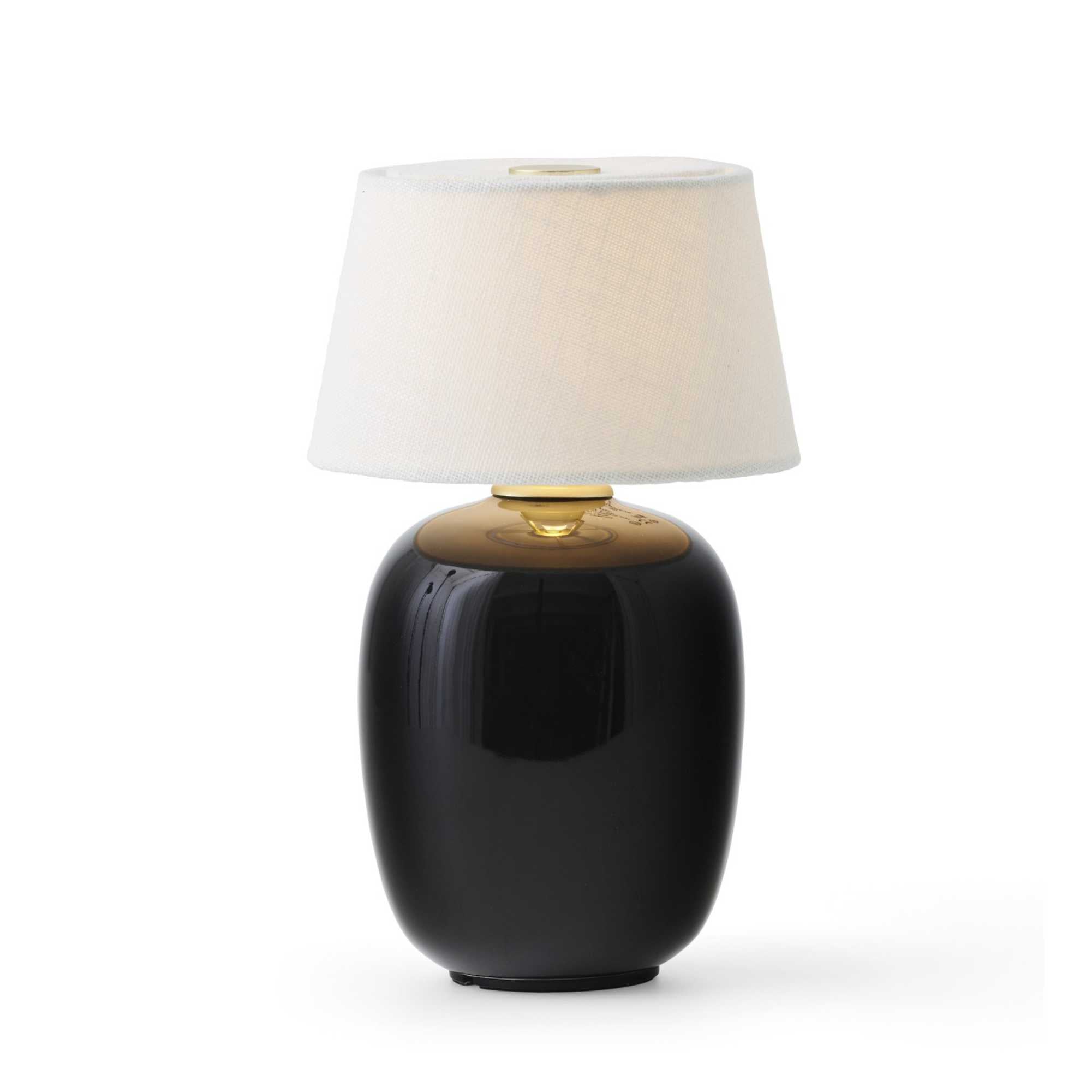 Copenhagen Torso portable table lamp. Black