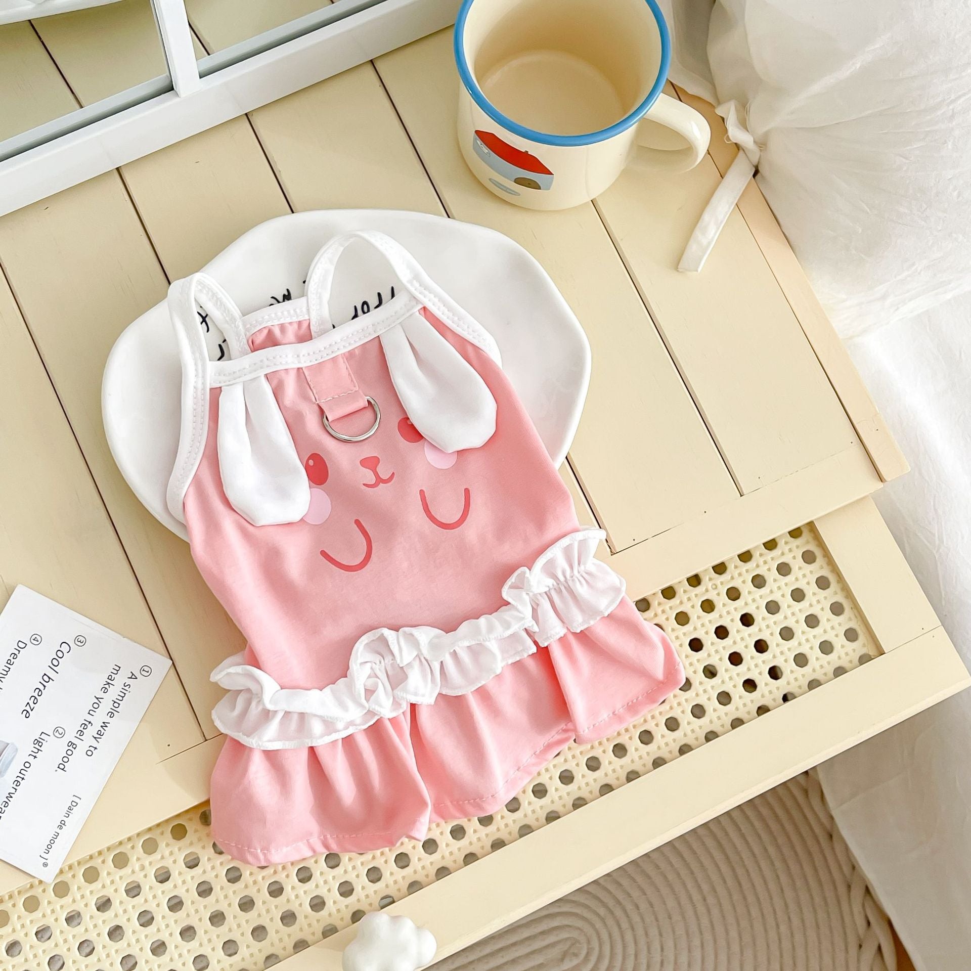 Rabbit Pattern Breathable Dog Cat Dress