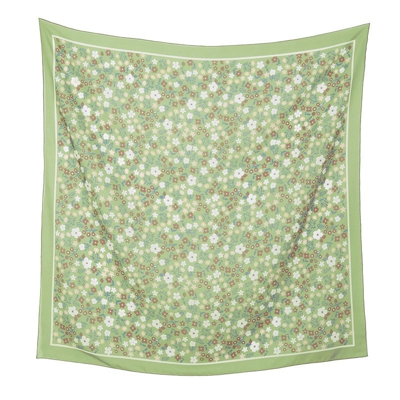 Women's Sweet Flower Polyester Kerchief