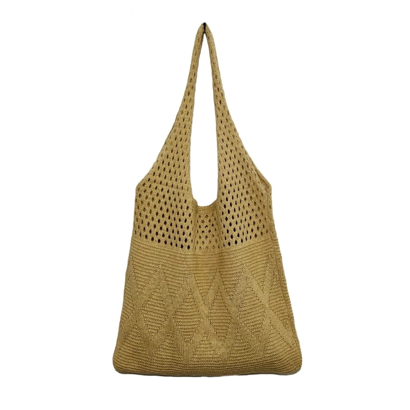 Women's Medium Polyester Solid Color Basic Square Open Shoulder Bag