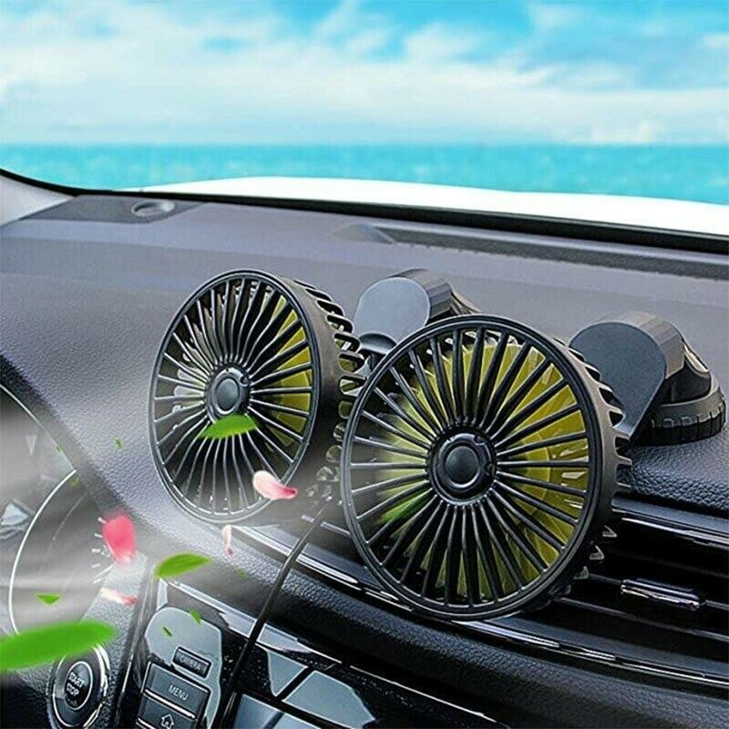 🎁Car Essentials✨Double Cooling Car Fan