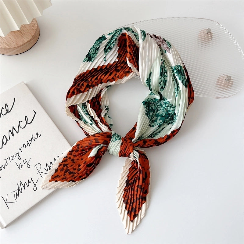 Women's Elegant Printing Polyester Printing Silk Scarf