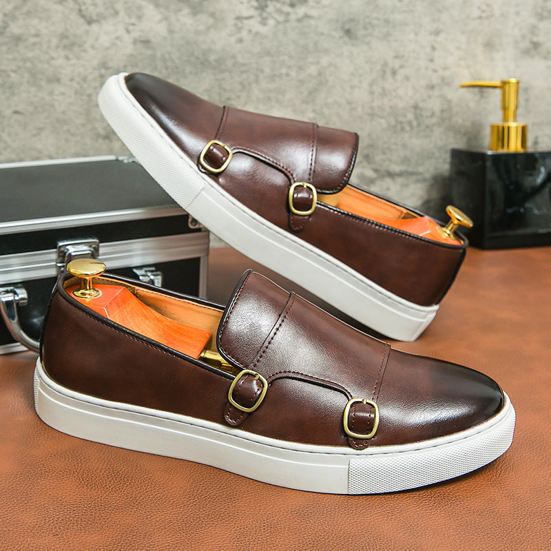 Men's Leather Loafers Fashion Trendy Casual Shoes