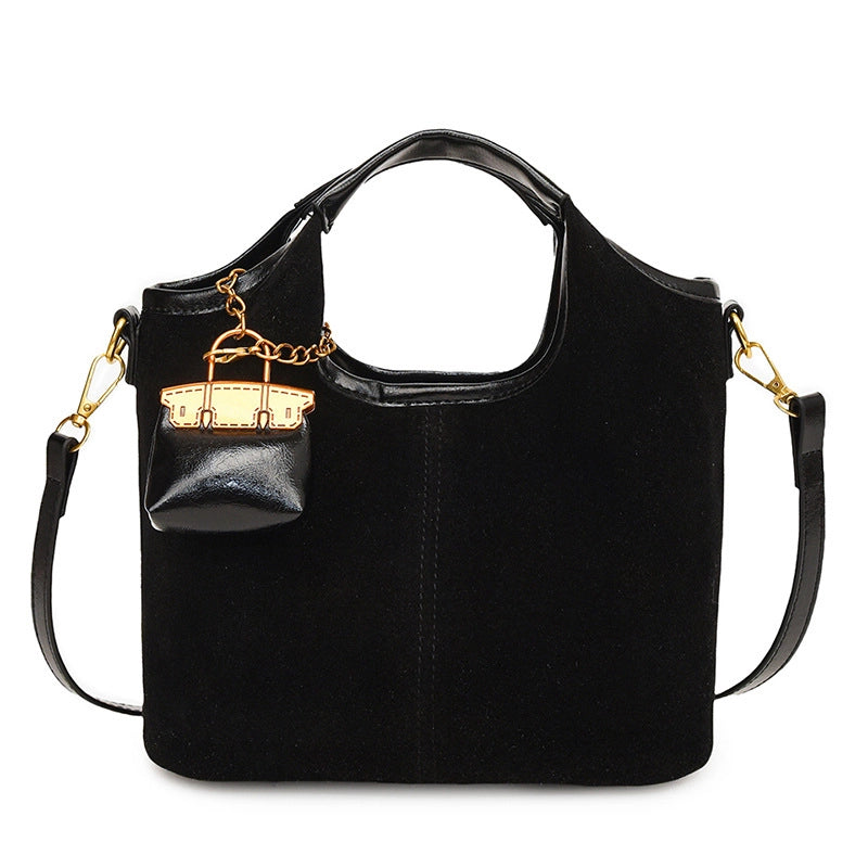 Women's Small PU Solid Color Streetwear Bucket Magnetic Buckle Bucket Bag