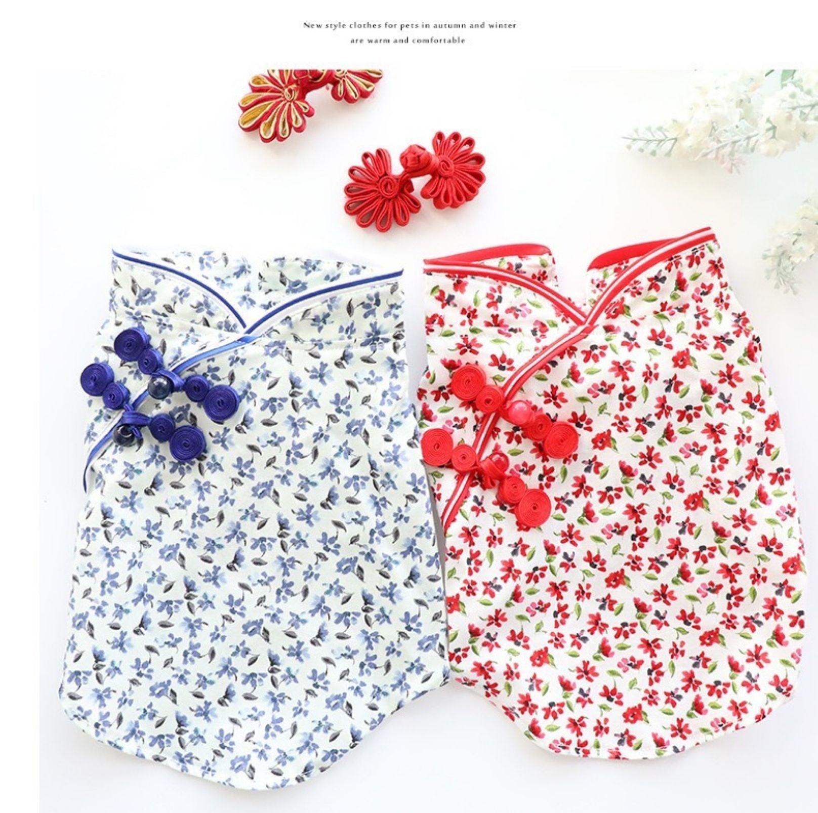 Pet Flower Cheongsam