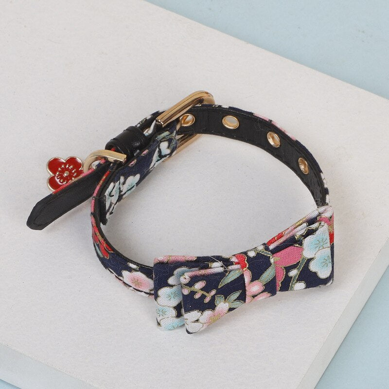 Cat Collar With Flowers