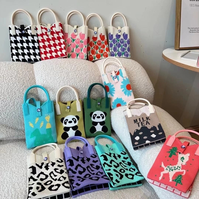 Women's Mini Polyester Geometric Floral Streetwear Square Buckle Crossbody Bag