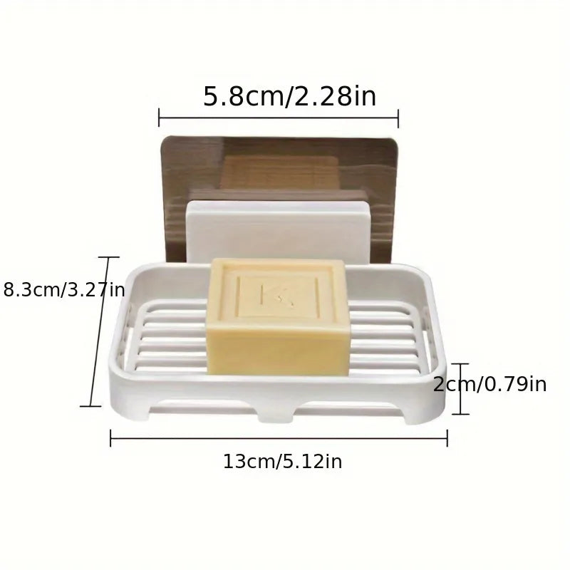 1pc Wall Mounted Plastic Soap Holder